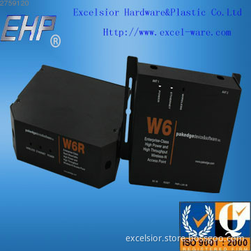 Brushed Sheet Metal Fabrication with Black Anodizing